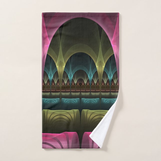 Special Fantasy Pattern Abstract Colorful Fractal Hand Towel (Hand Towel)