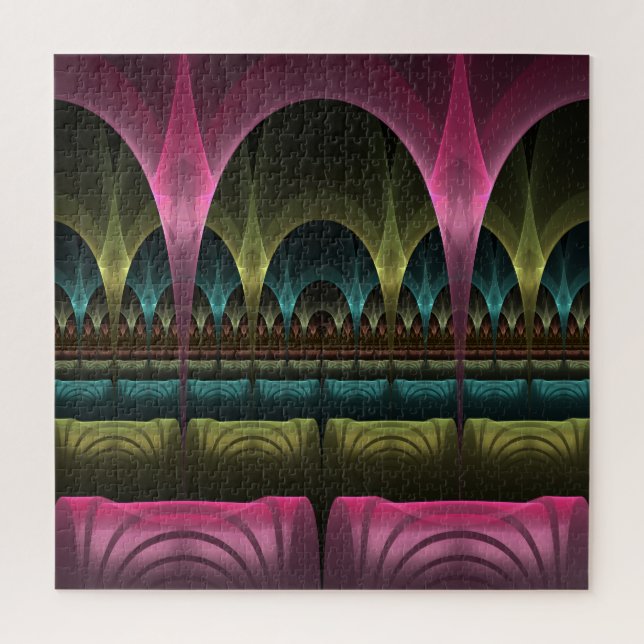 Special Fantasy Pattern Abstract Colorful Fractal Jigsaw Puzzle (Vertical)