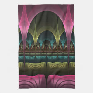 Special Fantasy Pattern Abstract Colorful Fractal Kitchen Towel