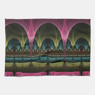 Special Fantasy Pattern Abstract Colorful Fractal Kitchen Towel