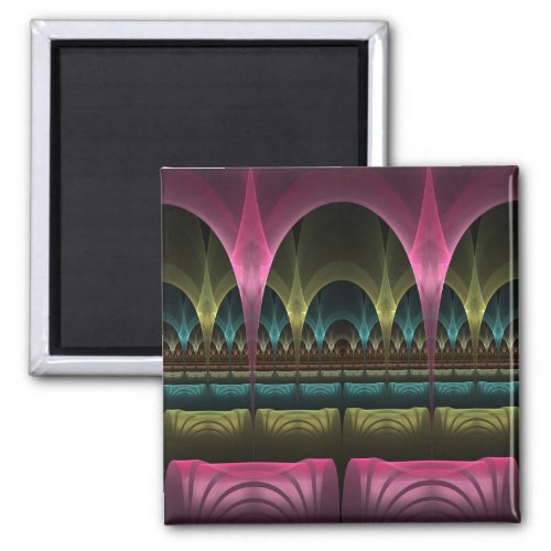 Special Fantasy Pattern Abstract Colorful Fractal Magnet