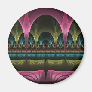 Special Fantasy Pattern Abstract Colorful Fractal Magnet