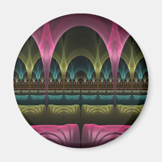Special Fantasy Pattern Abstract Colorful Fractal Magnet