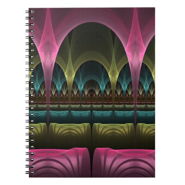 Special Fantasy Pattern Abstract Colorful Fractal Notebook (Front)