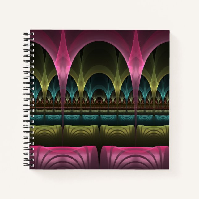 Special Fantasy Pattern Abstract Colorful Fractal Notebook (Front)