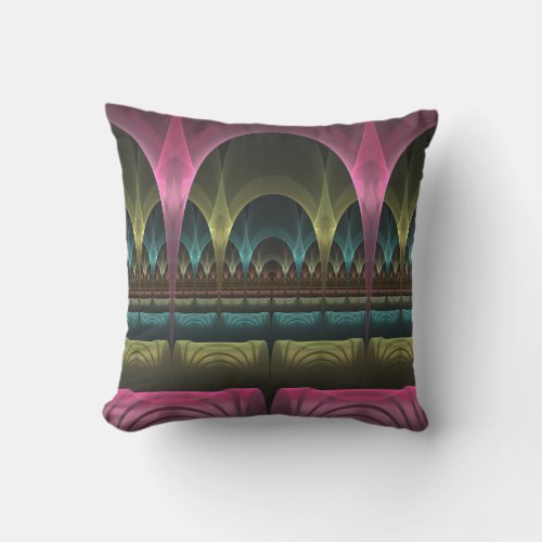 Special Fantasy Pattern Abstract Colorful Fractal Outdoor Pillow