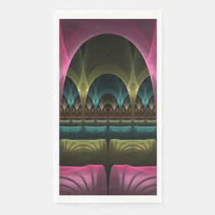 Special Fantasy Pattern Abstract Colorful Fractal Paper Guest Towels