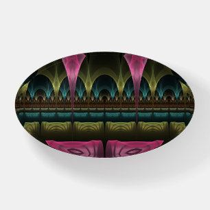 Special Fantasy Pattern Abstract Colorful Fractal Paperweight