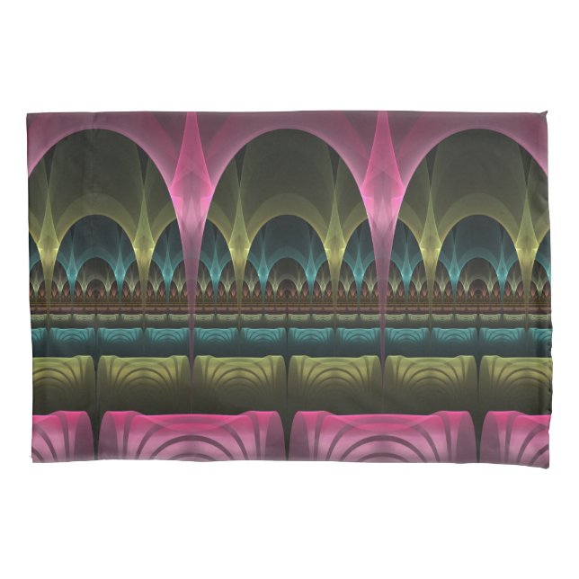 Special Fantasy Pattern Abstract Colorful Fractal Pillow Case (Front)