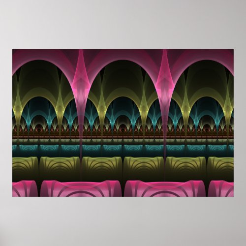Special Fantasy Pattern Abstract Colorful Fractal Poster