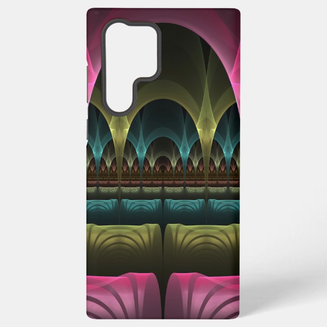 Special Fantasy Pattern Abstract Colorful Fractal Samsung Galaxy Case (Back)