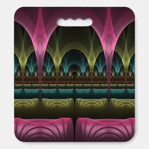 Special Fantasy Pattern Abstract Colorful Fractal Seat Cushion