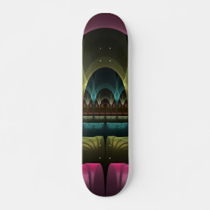 Special Fantasy Pattern Abstract Colorful Fractal Skateboard