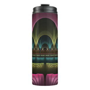 Special Fantasy Pattern Abstract Colorful Fractal Thermal Tumbler