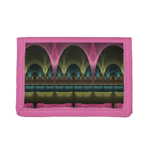 Special Fantasy Pattern Abstract Colorful Fractal Tri-fold Wallet