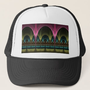 Special Fantasy Pattern Abstract Colorful Fractal Trucker Hat