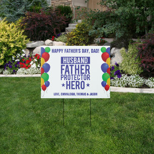 Special Father's Day Balloon Yard Sign