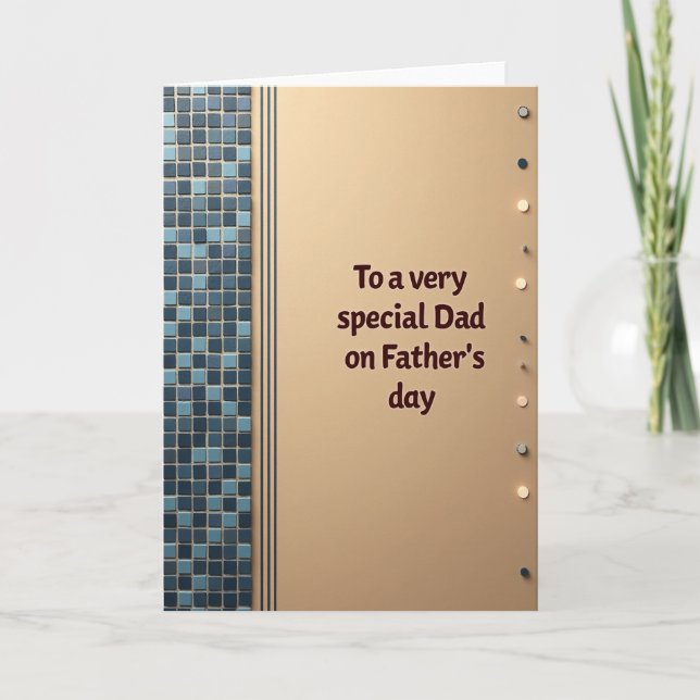 Special Fathers Day Mosaic Card (Front)