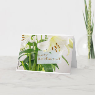 "SPECIAL FEMALE WORKER RETIRES" CARD