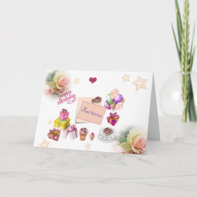 Special Festive Happy Birthday Card (Front)