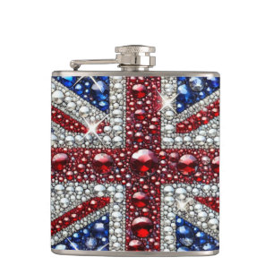 Special flask with British Colors Design