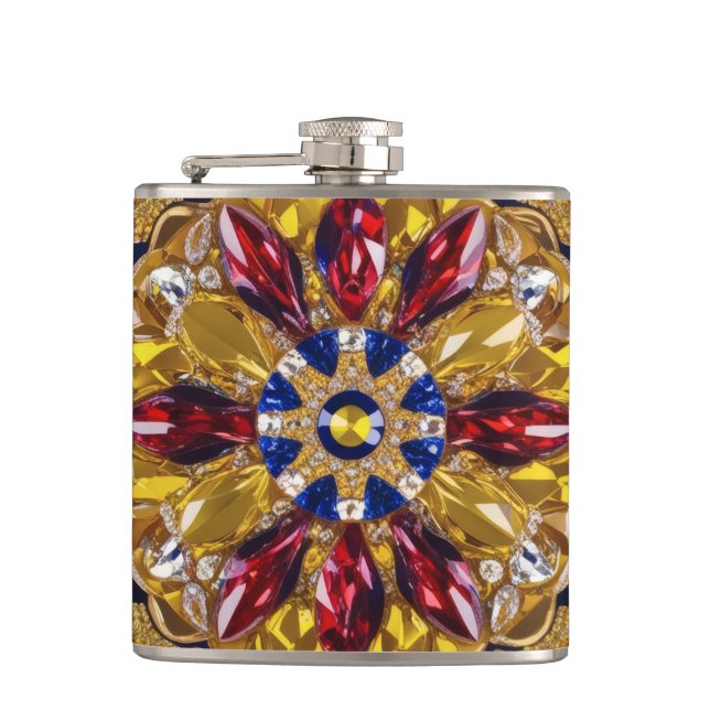 Special flask with Colombian Colors Design (Front)