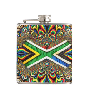 Special flask with South African Colors Design