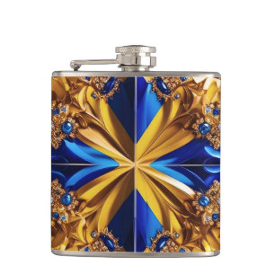 Special flask with Sweden Colors Design