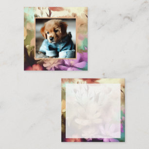 Special Floral Photo Note Card