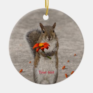 Special for you Squirrel with flower