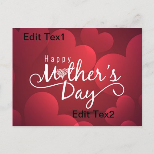 Special for Your Mother Love_Filled Art Collectio Postcard
