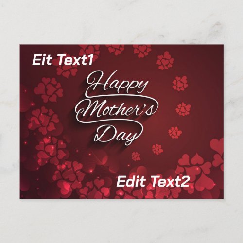 Special for Your Mother Love_Filled Art Collectio Postcard