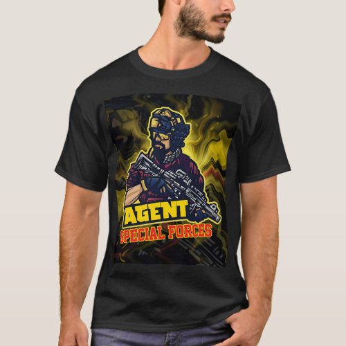 âœSpecial Forces Agent Stickerâ Classic T_Shirt