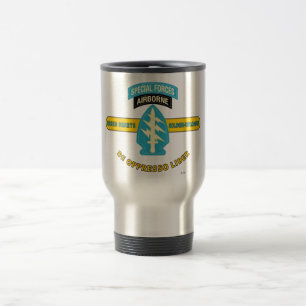 SPECIAL FORCES AIRBORNE "DE OPPRESSO LIBER" TRAVEL MUG