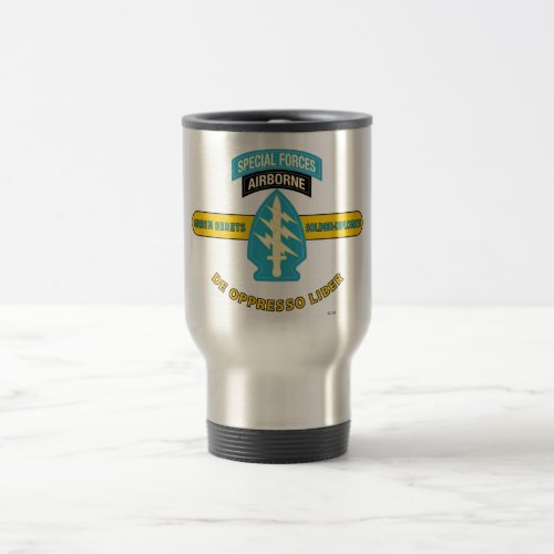 SPECIAL FORCES AIRBORNE DE OPPRESSO LIBER TRAVEL MUG