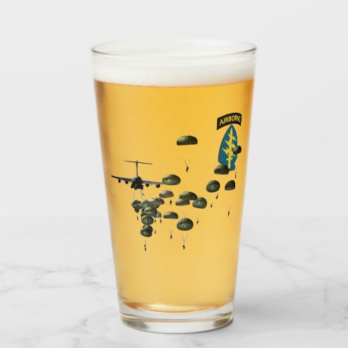 Special Forces Airborne Jumping Paratroopers Glass