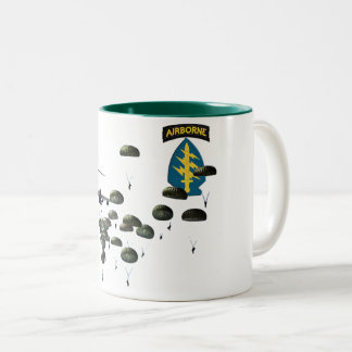 Special Forces Airborne Jumping Paratroopers Two-Tone Coffee Mug