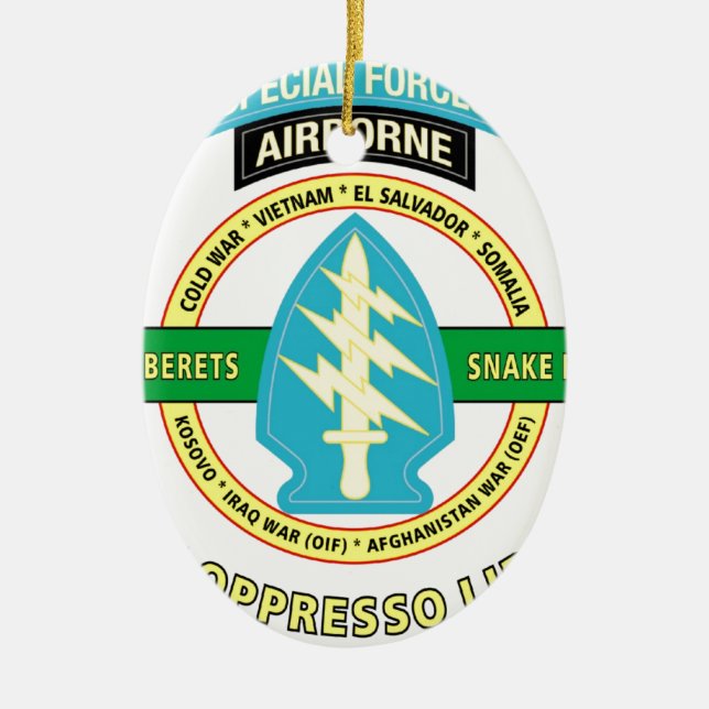 SPECIAL FORCES AIRBORNE PRODUCTS CERAMIC ORNAMENT (Front)