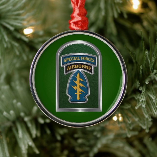 Special Forces Christmas  Metal Ornament (Tree)