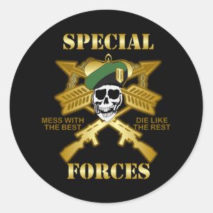 Special Forces Classic Round Sticker