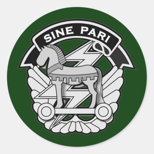 Special Forces Command DUI _ Sine Pari Classic Round Sticker