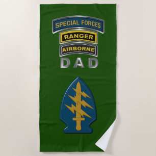 Special Forces DAD Beach Towel