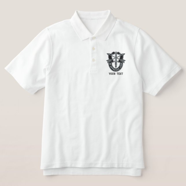 Special Forces Embroidered Polo Shirt (Design Front)