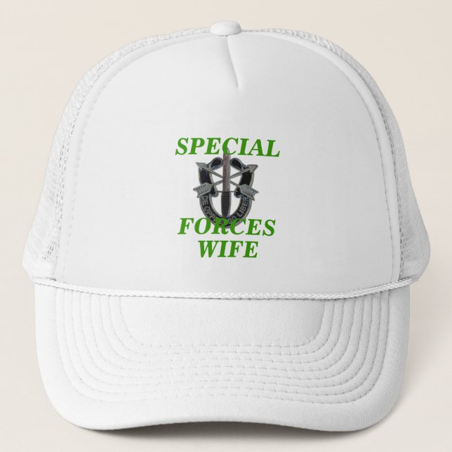 special forces green berets mom army son wife Hat (Front)