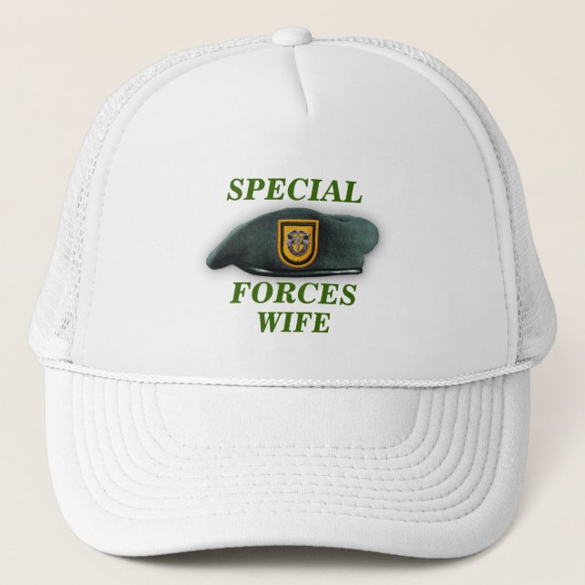 special forces green berets mom army son wife Hat (Front)