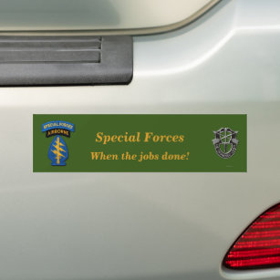 Green Beret Bumper Stickers, Decals 
