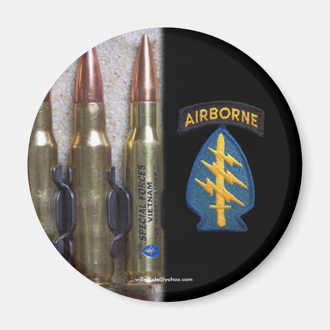 special forces green berets patch vietnam Magnet (Front)