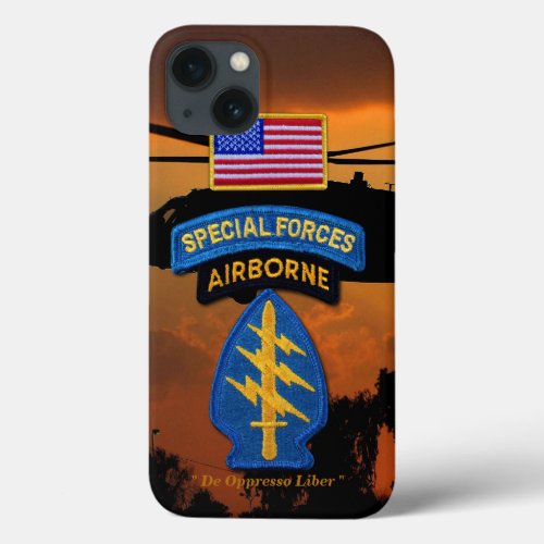 Special Forces Green Berets SF SFG SOF Vets iPhone 13 Case