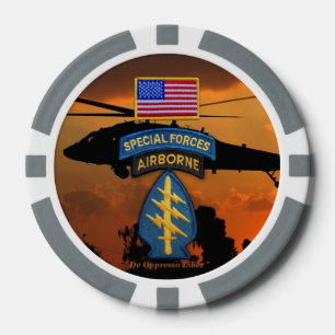 special forces green berets sf sfg veterans vets poker chips