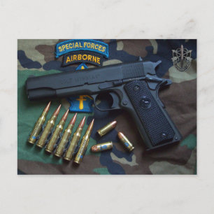 special forces green berets Sf SOF LRRPS Postcard